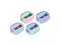  Корректирующий ластик и точилка Berlingo Haze  ПВХ. уп (Арт. - BLc_00490-BBp_15) Цветное ассорти - 