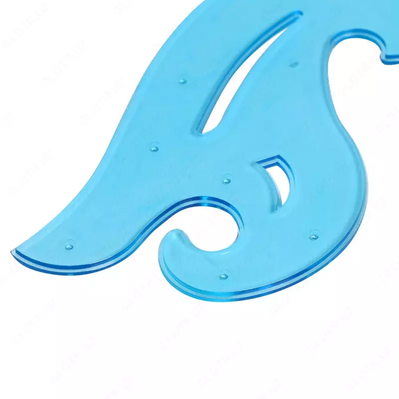  Комплект пластиковых лекал Стамм тонированный  25  17  12 см  3 шт.  ПВХ уп. (Арт. - ЛК01) Ассортимент - 