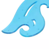  Комплект пластиковых лекал Стамм тонированный  25  17  12 см  3 шт.  ПВХ уп. (Арт. - ЛК01) Ассортимент - 