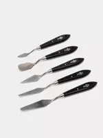 Набор художественных мастихинов Гамма Студия  №1  2  3  4  5  ручка дерево  5 шт. (Арт. - 2131018_01_03)