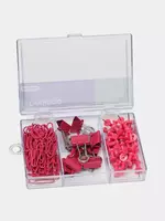  Набор мелко-офисных принадлежностей Berlingo 120 предм. пласт. уп. (Арт. - Mcn_12000c) Розовый - 