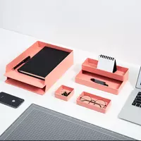  Органайзер для канцелярских принадлежностей Deli Nusign 001  5 отделов  карт. уп. (Арт. - 001-ENS-rd) Красный - 