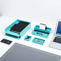  Kantselyariya tashkilotchisi Deli Nusign 001  5 bolim  kartochkalar. paket (Art. - 001-ENS-bl) Moviy - 