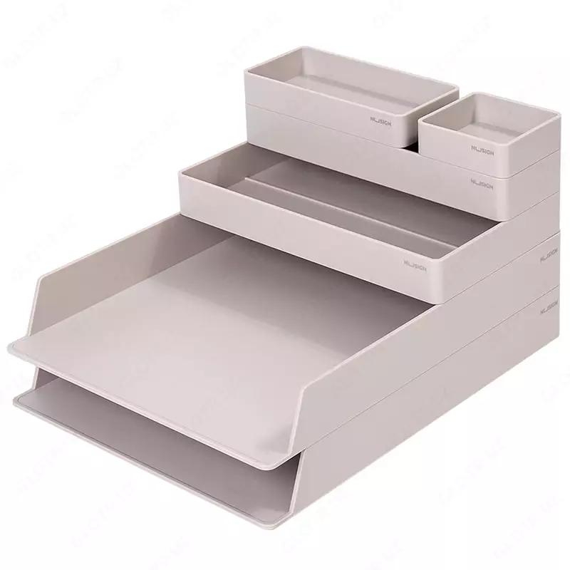 Органайзер для канцелярских принадлежностей Deli Nusign 001  5 отделов  карт. уп. (Арт. - 001-NS-gr) Серый