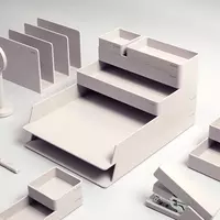  Органайзер для канцелярских принадлежностей Deli Nusign 001  5 отделов  карт. уп. (Арт. - 001-NS-gr) Серый - 