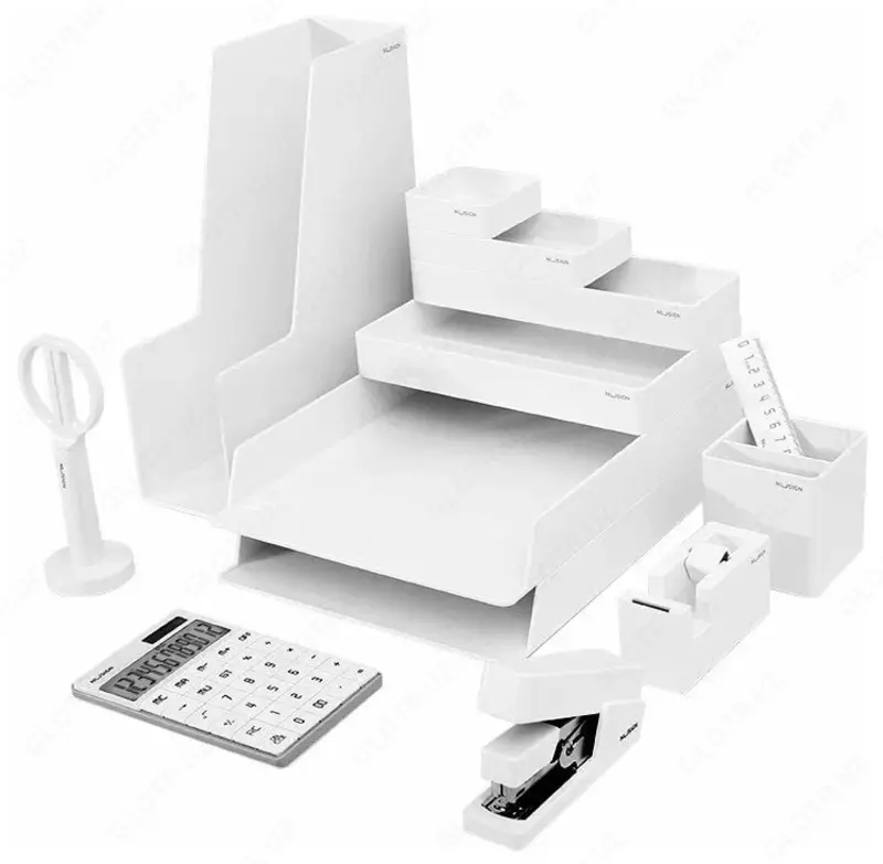 Kantselyariya tashkilotchisi Deli Nusign 003  13 dona  kartochkalar. paket (Art. - 003-NS) Oq