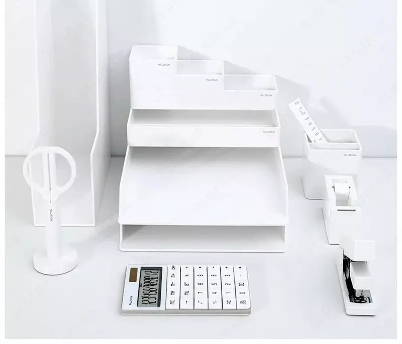  Kantselyariya tashkilotchisi Deli Nusign 003  13 dona  kartochkalar. paket (Art. - 003-NS) Oq - 