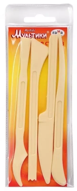 Художественный набор пластиковых стеков Гамма Мультики 4 шт.  блистер (Арт. - 660005)