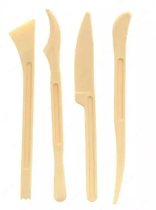  Художественный набор пластиковых стеков Гамма Мультики 4 шт.  блистер (Арт. - 660005) - 