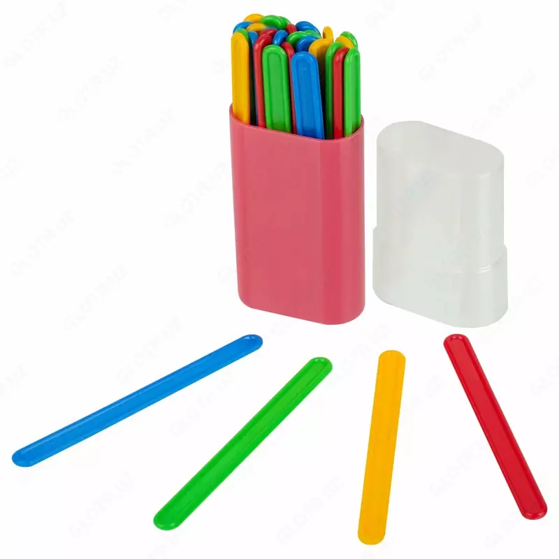 Rangli hisoblash tayoqlari toplami Stamm plastmassa 30 dona qalam ...