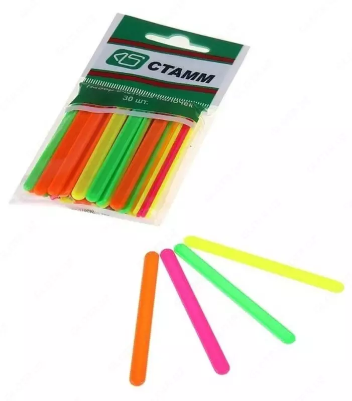  Набор цветных счетных палочек Стамм пластиковые  30 шт.  ПВХ. уп. (Арт. - СП01) - 