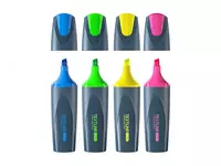  Маркер - текстовыделитель Berlingo Textline HL300  1-5 мм  скошен. наконечн.  4 шт. (Арт. - T3020) Ассортимент - 