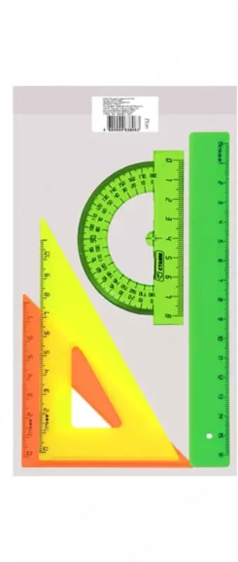 Plastik olchagichlar toplami Stamm Neon  16 sm  4 dona  PVX toplami. (Art. - NG12) Neon assortimenti