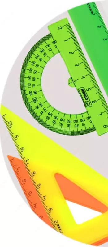  Plastik olchagichlar toplami Stamm Neon  16 sm  4 dona  PVX toplami. (Art. - NG12) Neon assortimenti - 