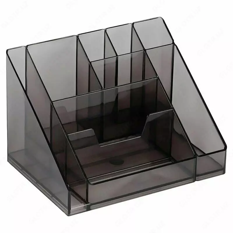 Органайзер для канцелярских принадлежностей Стамм Каскад  9 секций  карт. уп. (Арт. - ОР14) Серый