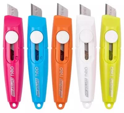 Мини канцелярский нож "Deli" Vivid