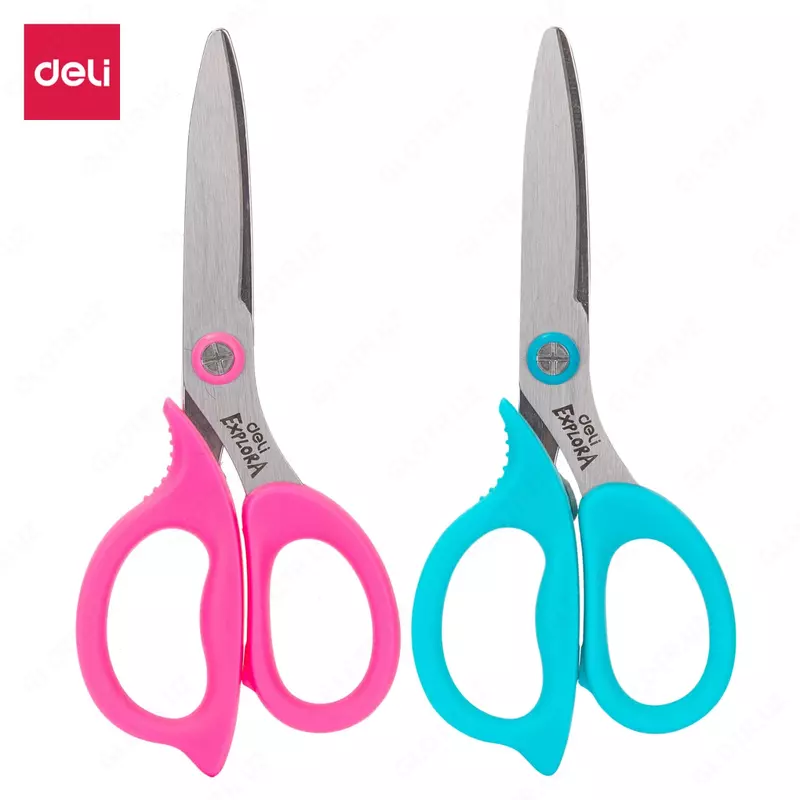 Kantselyariya maktabi qaychi "Deli" Explora