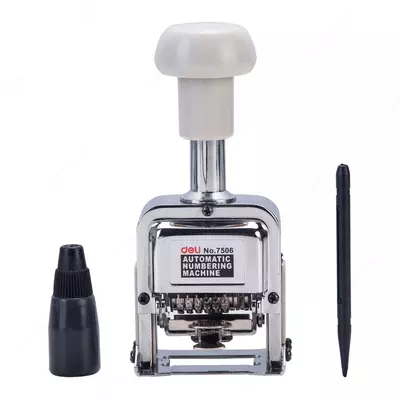 Однострочный автоматический нумератор "DELI" 6-ти разрядный