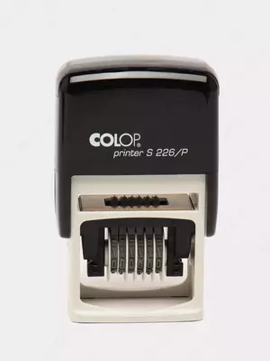 Самонаборный нумератор + штамп "Colop" Printer S 226/P