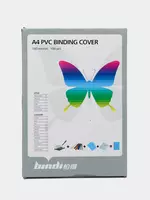 Набор пластиковых обложек для переплета Bindi 0.18 мм  180 мкм  А4  100 шт. (Арт.- 18100PVCgn) Зеленый