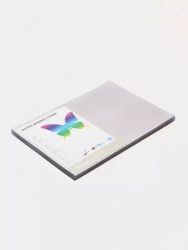 Набор пластиковых обложек для переплета Bindi 0.18 мм  180 мкм  А3  100 шт. (Арт.- 18100-A3PVCcl) Прозрачный