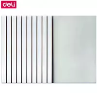 Набор пластиково/картонных обложек для термопереплета Deli 3 мм  А4  10 шт. (Арт.- 3865) Прозрачный