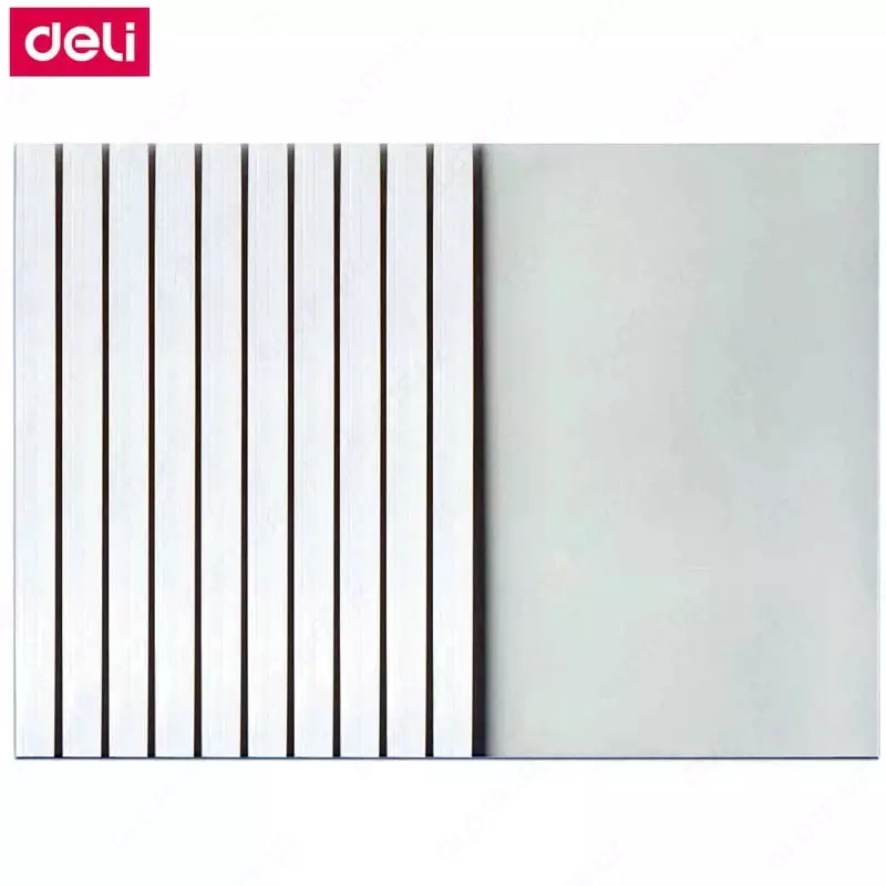 Набор пластиково/картонных обложек для термопереплета Deli 3 мм  А4  10 шт. (Арт.- 3865) Прозрачный