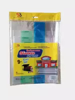  Набор прозрачных регулирующих обложек для книг Concept 233 х 450 мм  ПЭ 60 мкм (Арт.- 1-9 кл.) Обложки