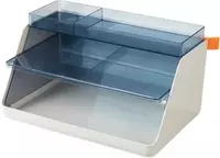 Органайзер для канцелярских принадлежностей Deli XDM34  4 секции  А4  карт. уп. (Арт. - 34-XDM) Серый