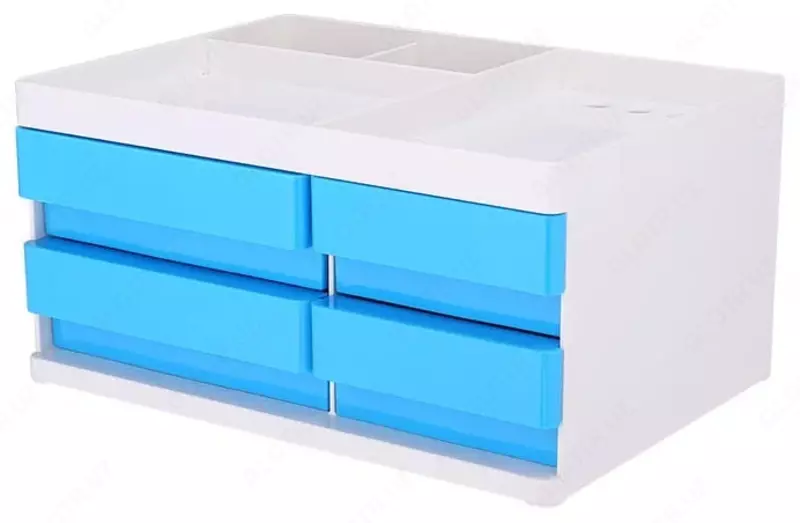 Kantselyariya tashkilotchisi Deli Rio  12 bolim  kartalar. paket (Art. - 25030-EZ) Moviy/oq