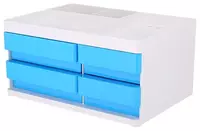 Kantselyariya tashkilotchisi Deli Rio  12 bolim  kartalar. paket (Art. - 25030-EZ) Moviy/oq