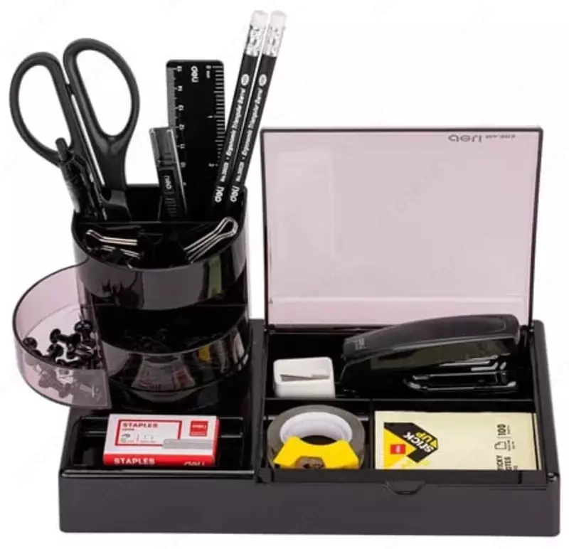 Deli Maxi ish yuritish buyumlari bilan organizator  16 dona  statik. (m. - 38254) Qora