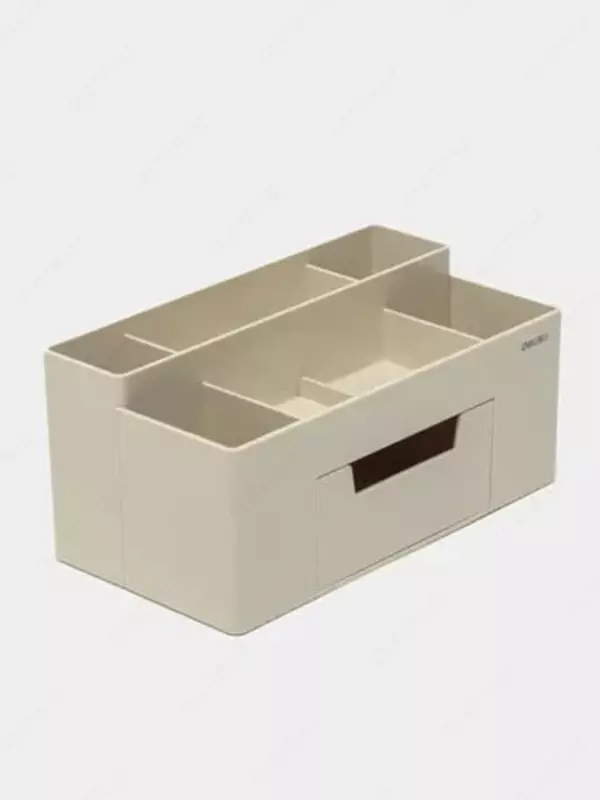 Органайзер для канцелярских принадлежностей Deli 7 секц.  карт. уп (Арт. - 8913-bej) Бежевый