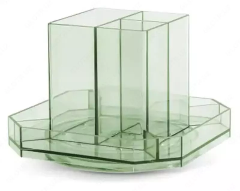  Deli ish yuritish uchun organizator 7 ta bolim  aylanuvchi  kartalar. paket (m. - 8942-gn) Yashil/shaffof - 