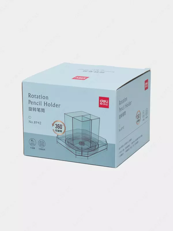   Deli ish yuritish uchun organizator 7 ta bolim  aylanuvchi  kartalar. paket (m. - 8942-gn) Yashil/shaffof