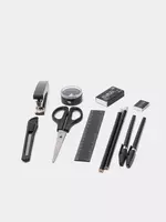  Органайзер с канцелярскими принадлежностями Office Sunlit  15 предметов  стац.  карт. уп. (Арт. - 157-DSO) Черный - 