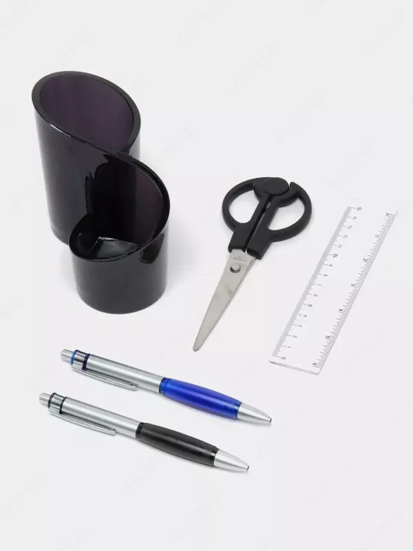  Органайзер для канцелярских принадлежностей O-Life 5 предметов  стац  карт. уп. (Арт. - 358-Sbk) Черный - 