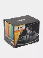   Органайзер для канцелярских принадлежностей O-Life 5 предметов  стац  карт. уп. (Арт. - 903-Sbk) Черный