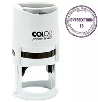  Colop dumaloq shtamp uchun shtamp uskunalari Printer R40N (sn)  d 41 5 mm (Art. - 148405) Oq - 