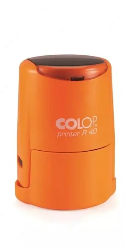  Штемпельная оснастка для круглой печати Colop Printer R40N (сн)  d 41.5 мм (Арт. - 152393) Оранжевый неон - 