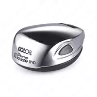 Штемпельная оснастка для круглой печати Colop Stamp Mouse R40 (сн)  d 40 мм (Арт. - 129530) Хром/черная