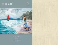  Папка с бумагой для акварели Лилия Холдинг Ассоль  лен  А4  10 л.  260 г/м2  21 х 29.7 см (Арт.- П-1506) Палевый - 