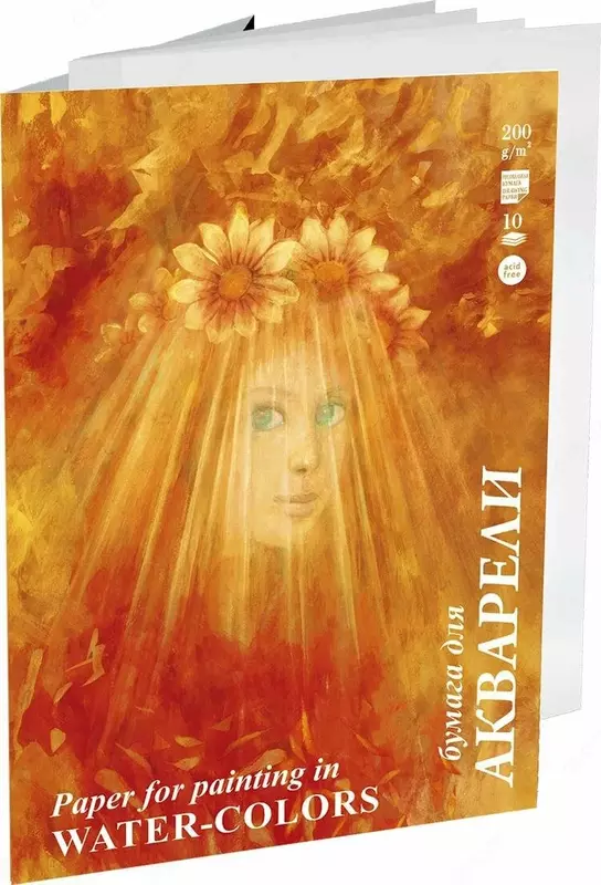 Lily Holding akvarel qogozli papka Flora  A4  10 l.  200 g/m2  21 x 29 7 sm (Art. - PA4-10-P-0279)