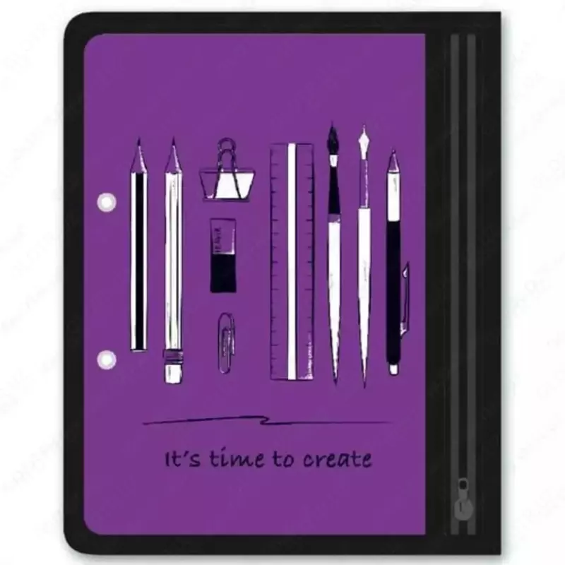 Папка для канцелярских принадлежностей Феникс+ А5  1 отд.  пластик  257 х 207 мм (Арт.- 46710) Сиреневая