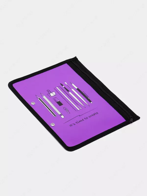  Папка для канцелярских принадлежностей Феникс+ А5  1 отд.  пластик  257 х 207 мм (Арт.- 46710) Сиреневая - 