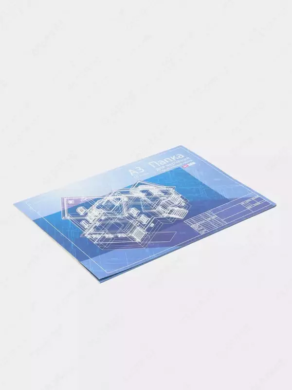   Папка для черчения с гориз. рамкой ArtSpace А4  10 л.  160 г/м2  21 х 29.7 см (Арт.- Пч10А4г_9019)