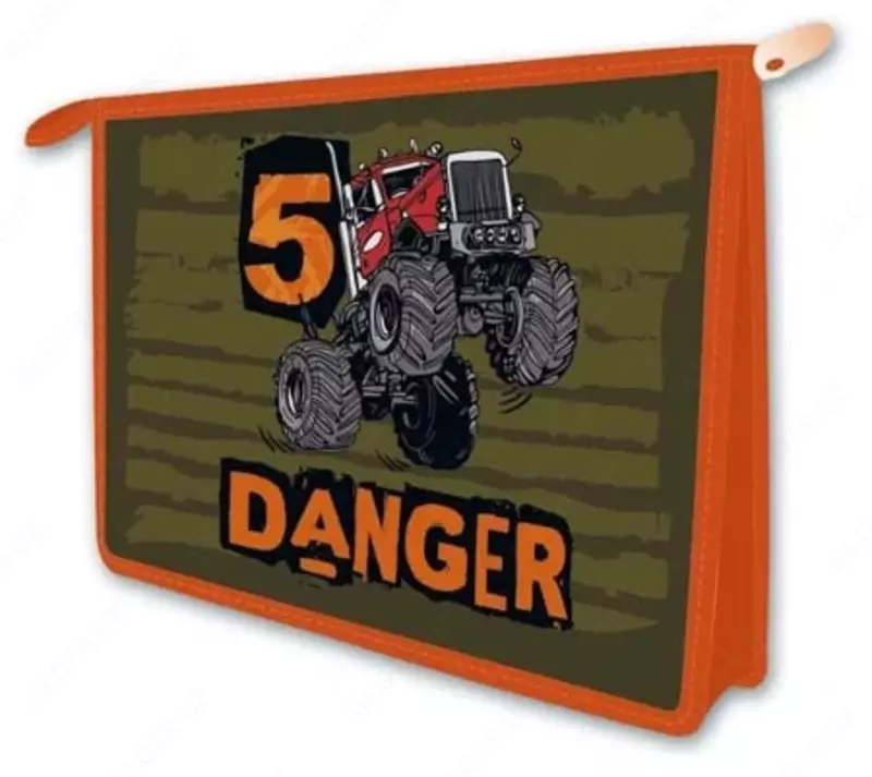 Папка для тетрадей Феникс+ Внедорожник  1 отд.  А4  330 х 233 х 50 мм  заст. молния (Арт. - 46626) Цветная