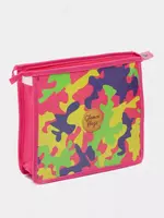 Папка для тетрадей Феникс+ Glamou Flage  1 отд.  А5  233 х 200 х 50 мм  заст. молния (Арт. - 46690) Цв. ассорти