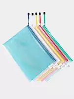 Пластиковая папка для документов Deli  1 отд.  заст. молния (Арт.- 63469) Цв. ассорти