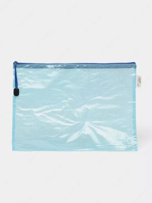  Пластиковая папка для документов Deli  1 отд.  заст. молния (Арт.- 63469) Цв. ассорти - 